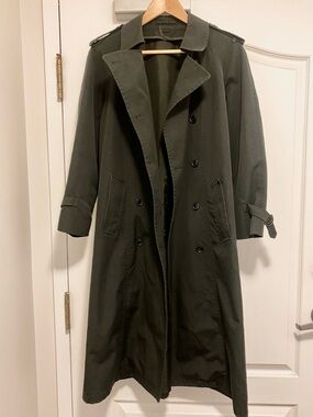 London Fog Women Trench Coat Black